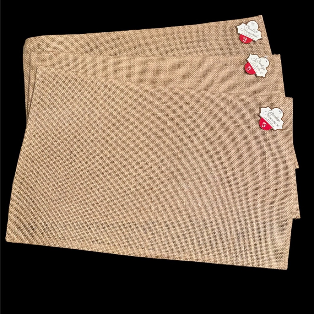 3 Burlap Placements